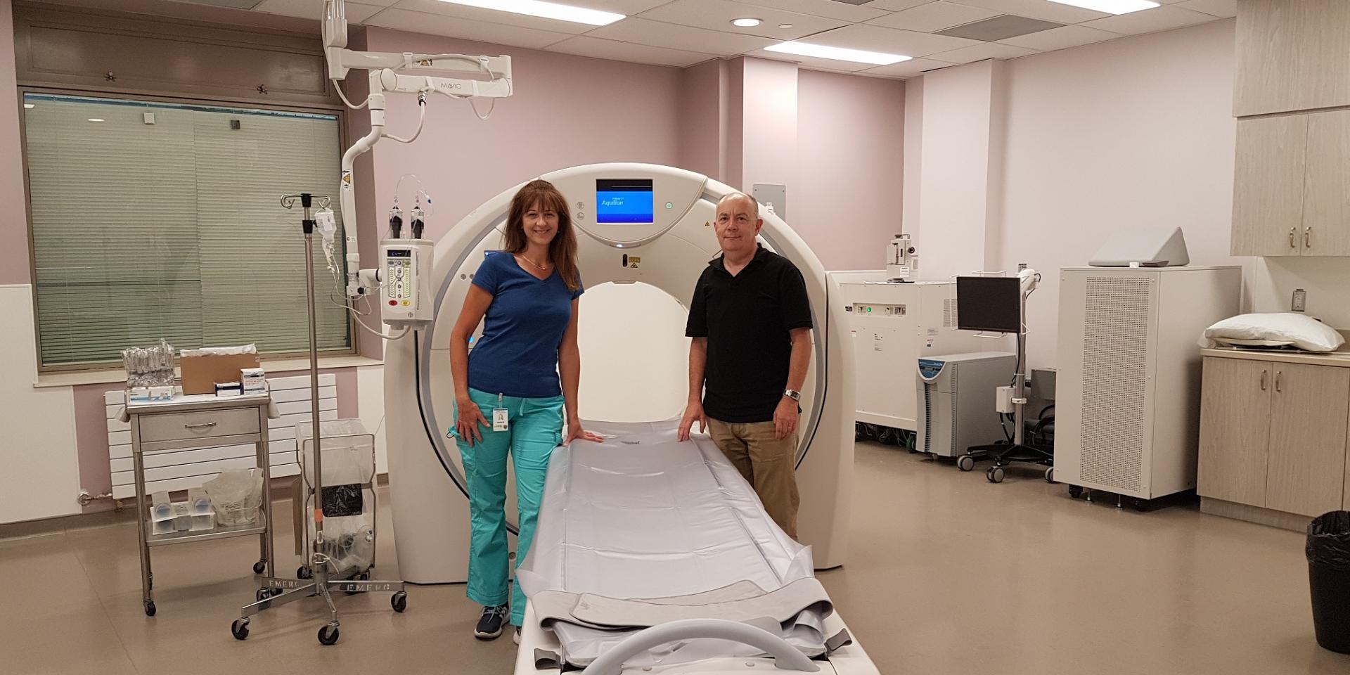 new CT scanner in Emerg new CT scanner with Ingrid Zemlo Ron Stark