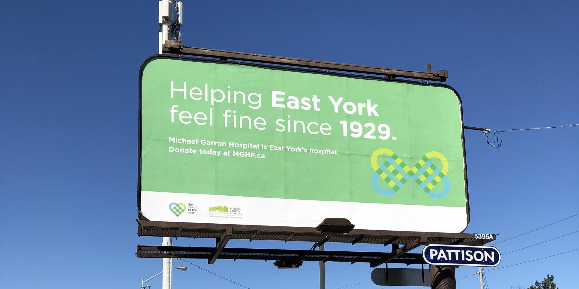 Heart of the East billboard - East York