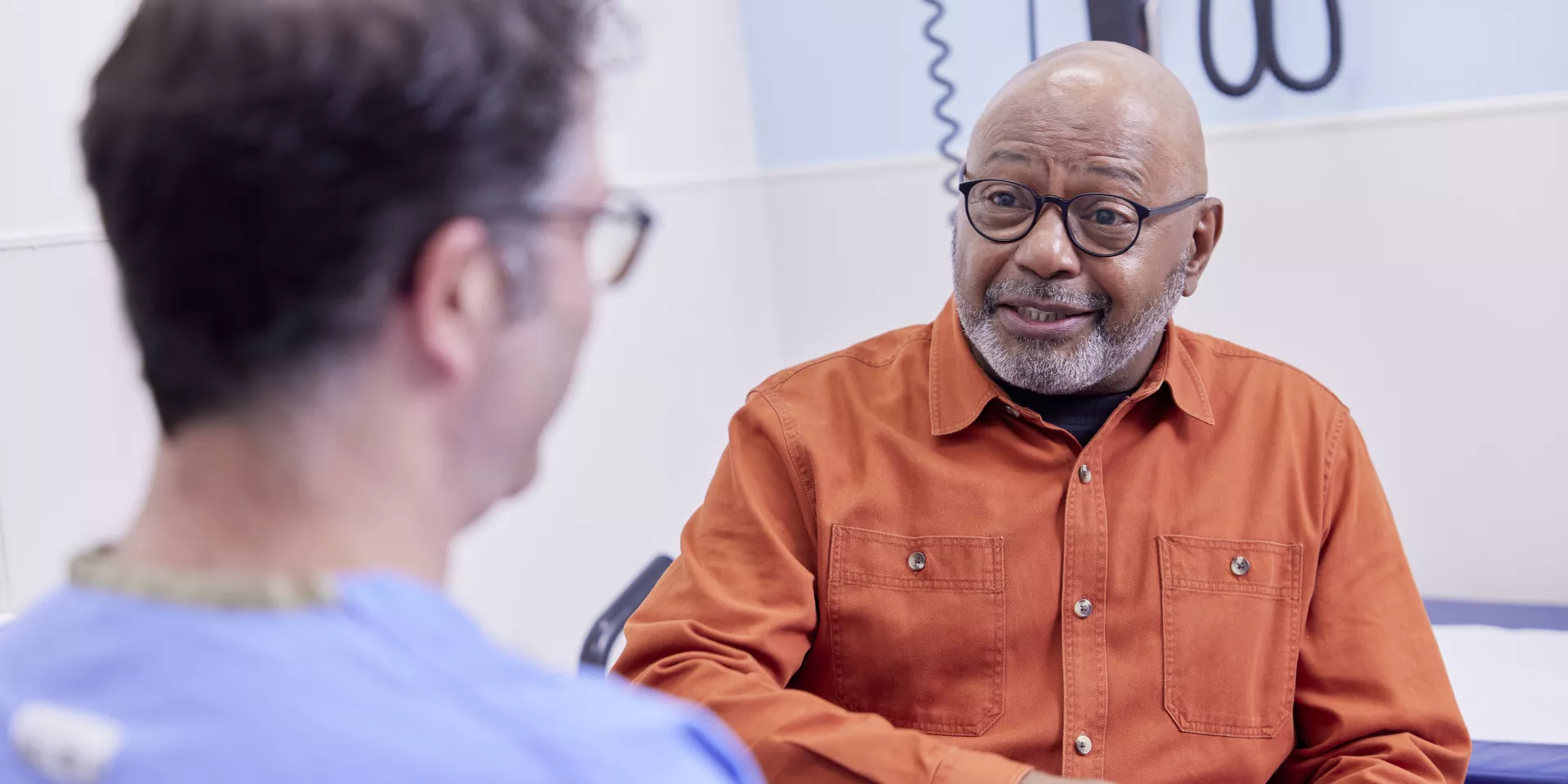 Dr. Groll and Ron Winn worked closely to determine the best treatment option for Ron.