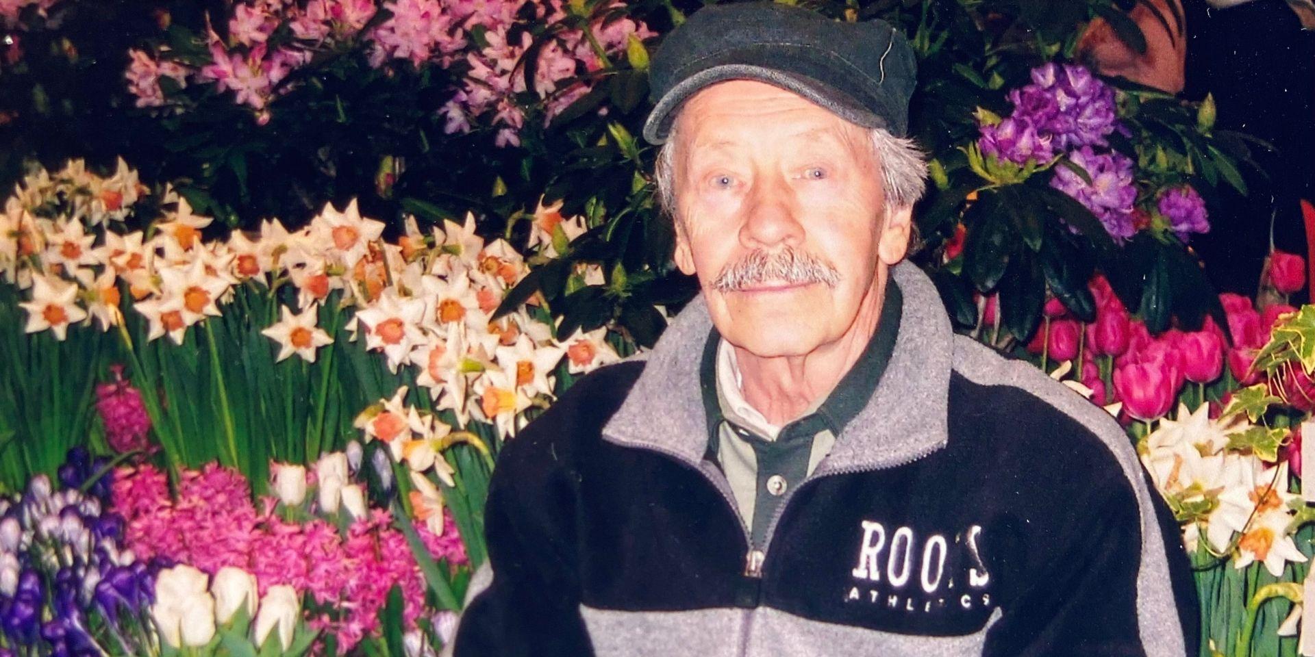 Edward Landry at a garden show.