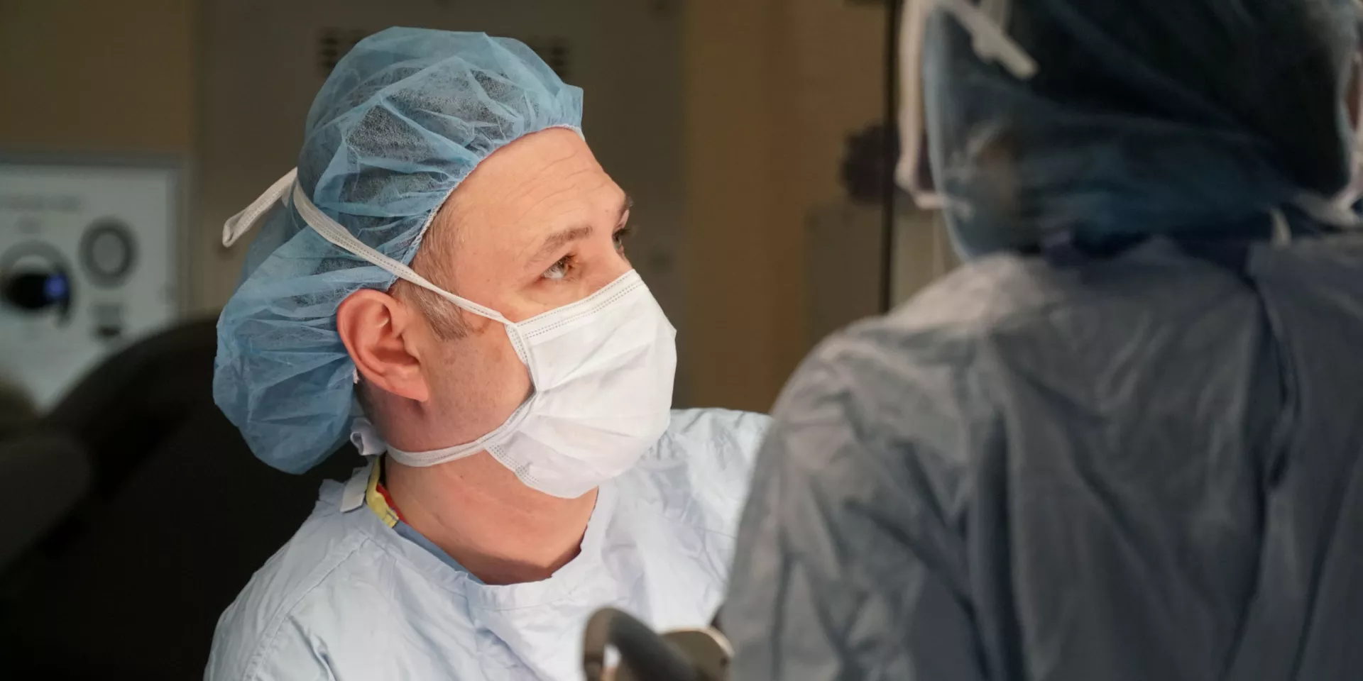 Dr. Sayf Gazala in the operating room.