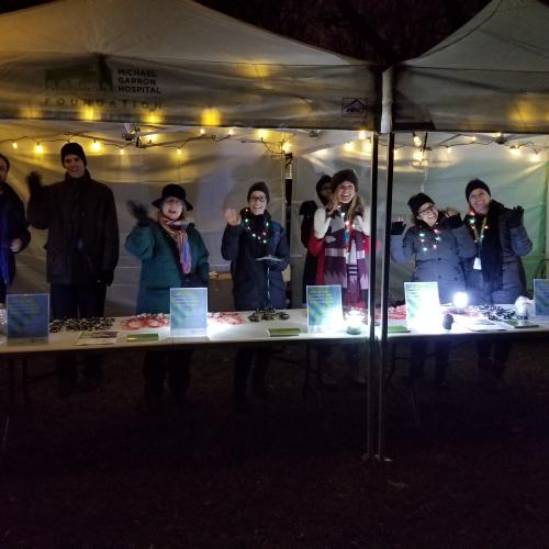 Foundation staff at Light up the Beach 2018