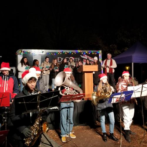 Band performing at Light up the Beach 2018