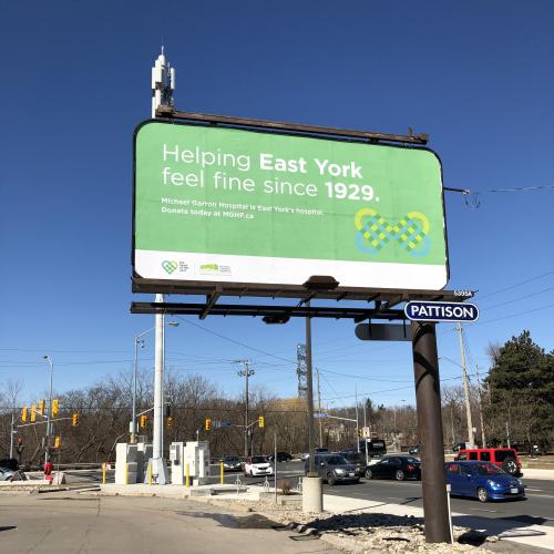 Heart of the East billboard - East York