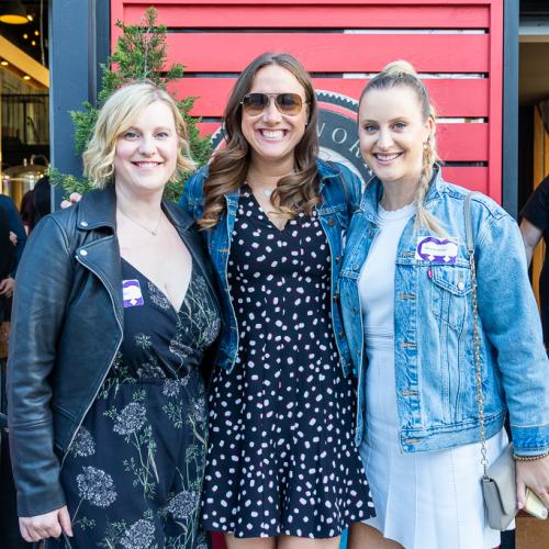 Event participants outside Brickworks Cider House