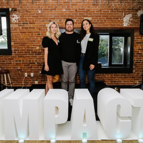 Impact Council co-chairs Ariana Mussato, George Tory and Lea Matulovic