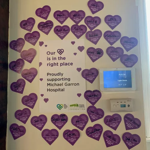 Donor heart wall at Muddy York