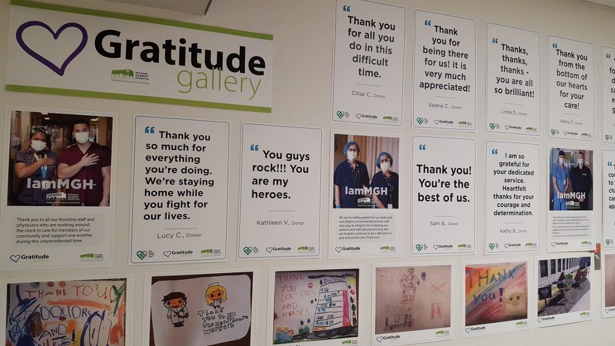 Wall of gratitude | MGH Foundation