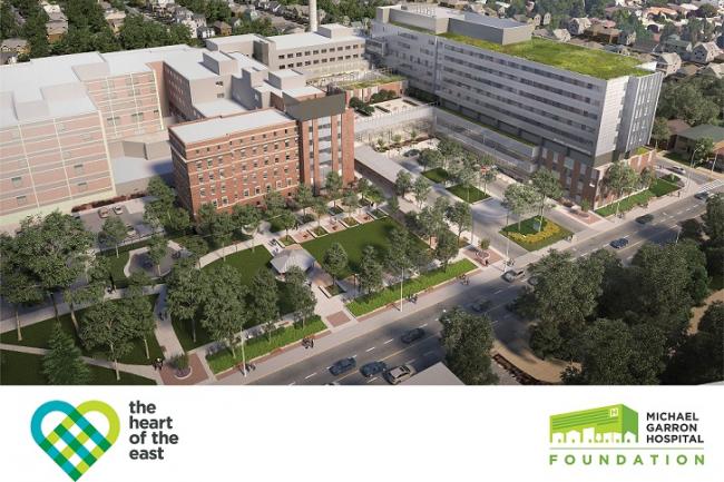 Architect's renderings of the new hospital campus