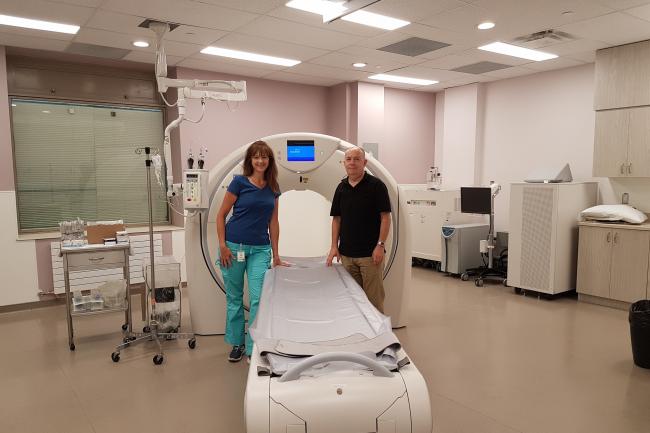 new CT scanner with Ingrid Zemlo Ron Stark 