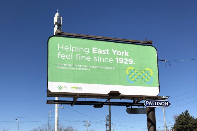 Heart of the East billboard - East York