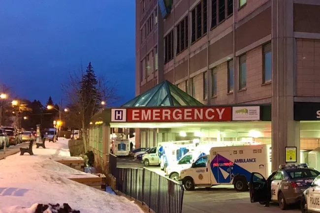Stavros Emergency Department at night Stavros Emergency Department at night