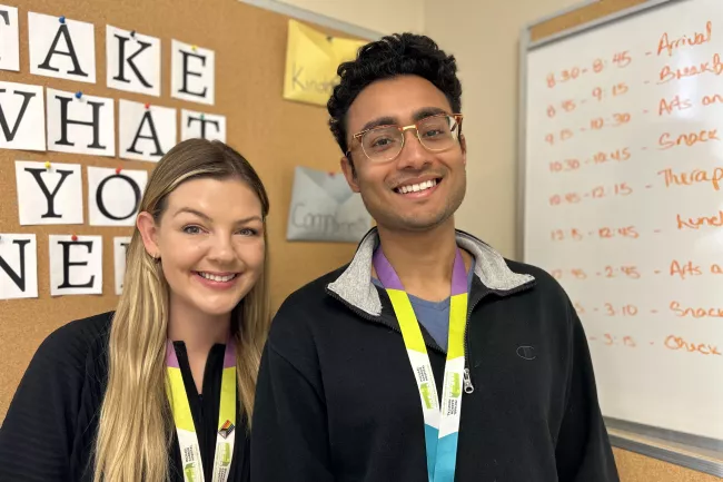 Sierra Keary, Registered Social Worker, and Riyan Visram, Peer Support Worker