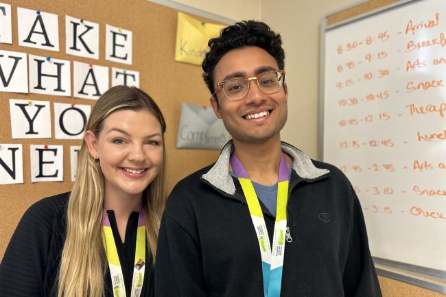 Sierra Keary, Registered Social Worker, and Riyan Visram, Peer Support Worker