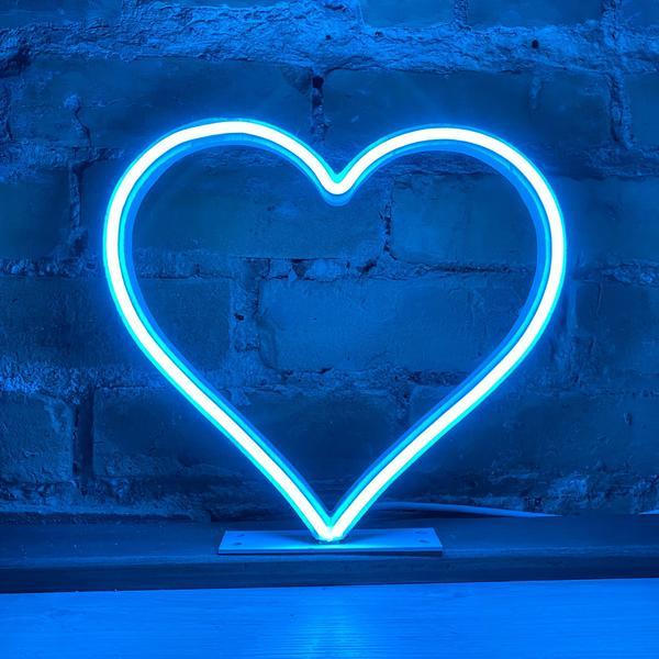 Neon Hero Hearts glowing neon heart