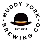 Muddy York Brewing Co Logo with a bowler hat in the centre